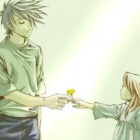 Young Kakashi Hatake and Little Sakura Haruno